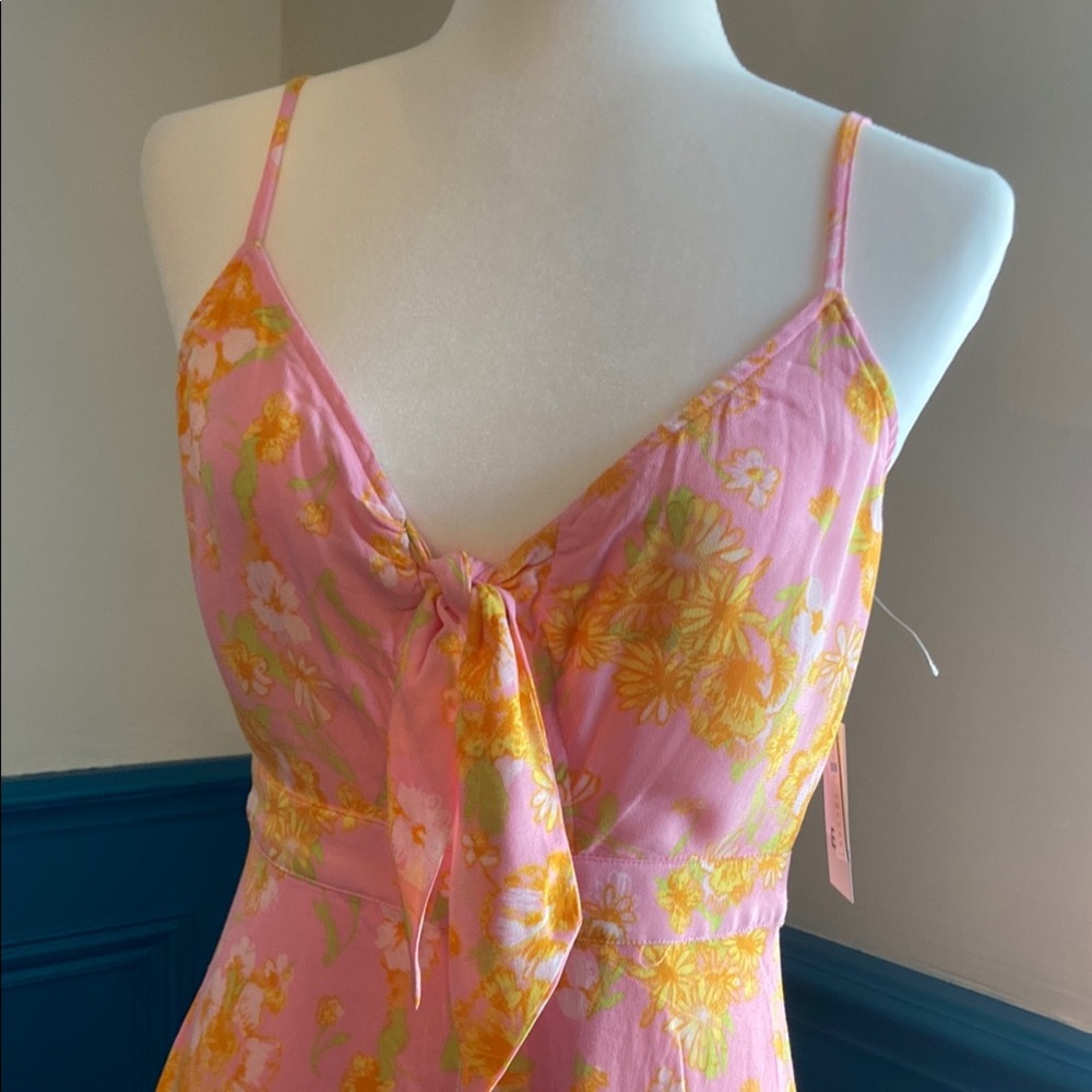 Sale 2/$15* Floral Pink & Yellow Floral Print Dress. Size S. BP.Nordstrom. NWT